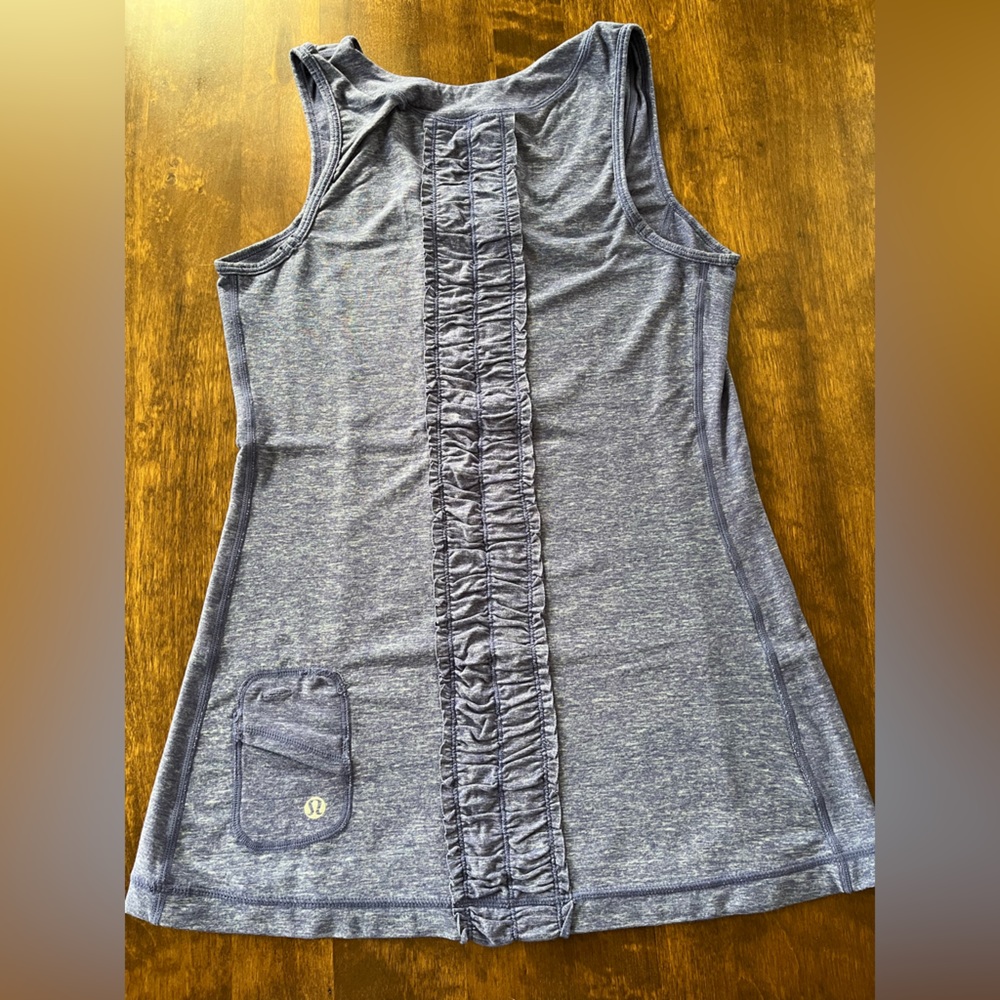 Lululemon Run Free Ruffle Back Tank, Sz 6 - Picture 4 of 5